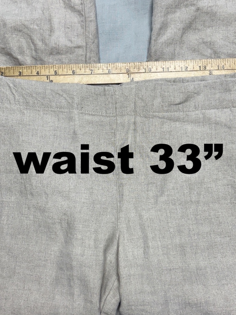 pants J JILL M beige 100% linen wide leg unlined pockets! capsule minimalist - Picture 4 of 13